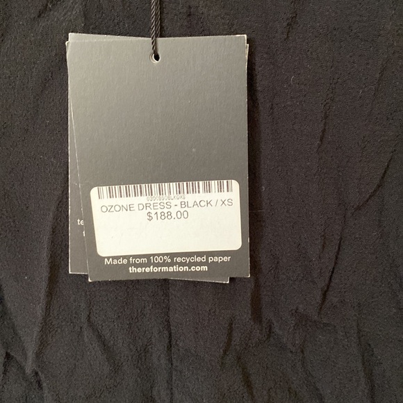 New REFORMATION “Ozone” Mini Short Dress in Black XS Xsmall - Picture 2 of 4